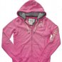 ABERCROMBIE & FITCH WOMENS MELANIE PINK FLEECE HOODIE ZIP-UP SWEATSHIRT SZ M NWT