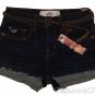 HOLLISTER CALIFORNIA BETTYS HOBSON LEATHER BELTED DENIM JEAN SHORTS SZ 3 26 NWT