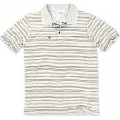 HURLEY MENS REVERSIBLE WHITE WASH STRIPE POLO SHIRT XL NEW NWT $58