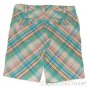 ROXY BY QUICKSILVER JUNIORS SEAFOAM MADRAS PLAID BERMUDA KNEE SHORTS SZ 3 NWT