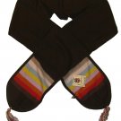 LUCKY BRAND JEANS WOMENS GIFTS OF LOVE ANGORA CASHMERE KNIT WRAP SCARF BROWN NWT