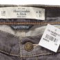 ABERCROMBIE & FITCH WOMENS ERIN GREY LOW RISE SKINNY JEANS SZ 10 30/33 NEW NWT