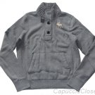 ABERCROMBIE & FITCH CASCADE LAKES HEATHER GREY FLEECE SWEATSHIRT SWEATER XXL NWT