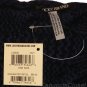 LUCKY BRAND JEANS WOMENS TWISTED LOCKS WOOL ANGORA CABLE KNIT SCARF NAVY NEW NWT