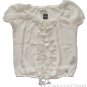 ABERCROMBIE & FITCH JENNIE CREAM EMBELLISHED CHIFFON BLOUSE SHIRT TOP L NWT $68