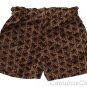CALVIN KLEIN JEANS WOMENS FLOWY DRAWSTRING KHAKI BROWN PRINT SHORTS SZ 4 NEW NWT