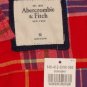 ABERCROMBIE & FITCH WOMENS JESSA RED PLAID BUTTON DOWN TUNIC SHIRT SZ M NEW NWT