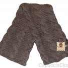 LUCKY BRAND JEANS WOMENS TWISTED LOCKS WOOL ANGORA CABLE KNIT SCARF GREY NEW NWT