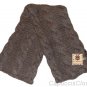 LUCKY BRAND JEANS WOMENS TWISTED LOCKS WOOL ANGORA CABLE KNIT SCARF GREY NEW NWT