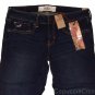 HOLLISTER CALIFORNIA DARK WASH LOW RISE FLARE STRETCH DENIM JEANS SZ 9 NEW NWT