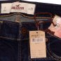 HOLLISTER CALIFORNIA DARK WASH LOW RISE FLARE STRETCH DENIM JEANS SZ 7 NEW NWT