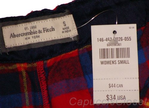 abercrombie flannel sleep shorts