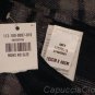 ABERCROMBIE & FITCH MENS NAVY BLUE GREY CLASSIC PLAID FRINGE SCARF NEW NWT $58