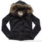 ABERCROMBIE & FITCH KALI FUR LINED HOODIE FLEECE SWEATSHIRT JACKET SZ M NWT $200