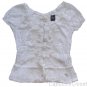 ABERCROMBIE & FITCH MELANIE WHITE FLORAL LACE EMBELLISHED BOHO TOP SHIRT M NWT