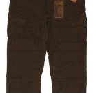 LUCKY BRAND JEANS MILITARY SURPLUS GREEN CROPPED CARGO CAPRIS PANTS 14/32 NWT