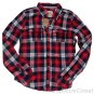 HOLLISTER CALIFORNIA JACK CREEK RED NAVY PLAID BUTTON DOWN SHIRT SIZE L NEW NWT