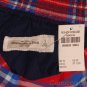 ABERCROMBIE & FITCH WOMENS BAILEY RED NAVY PLAID MINI SKIRT SZ S SMALL NEW NWT