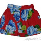 ABERCROMBIE & FITCH WOMENS KRISTEN RED FLORAL MINI SKIRT SZ S SMALL NEW NWT $68