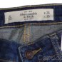ABERCROMBIE & FITCH THE A&F BOOT STRETCH DENIM MEDIUM TINTED JEANS 2L 26/35 NWT