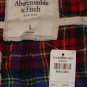 ABERCROMBIE & FITCH ROCKY FALLS NAVY BLUE PLAID FLANNEL SLEEP PAJAMA PANTS L NWT
