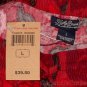 LUCKY BRAND JEANS RED FLORAL PRINT COTTON DRAWSTRING PAJAMA LOUNGE PANTS L NWT
