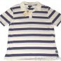 LUCKY BRAND JEANS MENS IVORY STRIPE COTTON POLO SHIRT SZ S SMALL NEW NWT