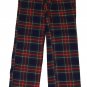 ABERCROMBIE & FITCH SARAH NAVY BLUE PLAID FLANNEL SLEEP PAJAMA PANTS M NEW NWT