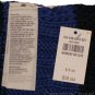 ABERCROMBIE & FITCH WOMENS BLUE NAVY CLASSIC CABLE KNIT WOOL STRIPE SCARF NWT