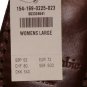 ABERCROMBIE NAVY BLUE ROSETTE EMBELLISHED BROWN LEATHER FLIP FLOPS SANDALS L NWT