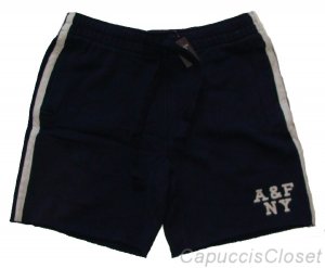 ABERCROMBIE & FITCH MENS BALD PEAK NAVY BLUE GYM SHORTS SZ L LARGE NEW NWT $50