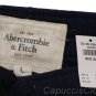 ABERCROMBIE & FITCH MENS BALD PEAK NAVY BLUE GYM SHORTS SZ L LARGE NEW NWT $50