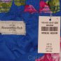 ABERCROMBIE & FITCH WOMENS ELSIE BLUE FLORAL PRINT MINI SKIRT MEDIUM M NEW NWT