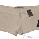 ABERCROMBIE & FITCH WOMENS ALEXIS OFF-WHITE FLEECE SWEATPANT SHORTS SZ M NEW NWT