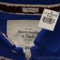 ABERCROMBIE & FITCH MENS GREAT RANGE BLUE PIQUE LOGO POLO SHIRT SZ XXL NEW NWT