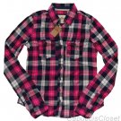 HOLLISTER CALIFORNIA JACK CREEK PINK NAVY PLAID BUTTON DOWN SHIRT SZ XS NEW NWT