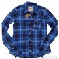 HOLLISTER CALIFORNIA BROOKS STREET BLUE PLAID BUTTON DOWN SHIRT SIZE S NEW NWT