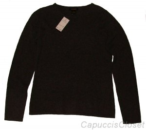 PHILOSOPHY DANE LEWIS CASHMERE CREWNECK SWEATER CHARCOAL GREY HEATHER M NWT $218
