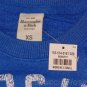 ABERCROMBIE & FITCH MAGGIE BLUE FLEECE SWEATSHIRT TOP SHIRT XS X-SMALL NEW NWT