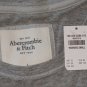ABERCROMBIE & FITCH ZOE HEATHER GREY FLORAL EMBELLISHED TEE T-SHIRT TOP SZ S NWT