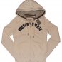ABERCROMBIE & FITCH WOMENS MELANIE CREAM FLEECE HOODIE ZIP-UP SWEATSHIRT S NWT