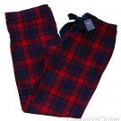 ABERCROMBIE & FITCH SARAH NAVY RED PLAID FLANNEL SLEEP PAJAMA PANTS L LARGE NWT