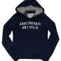ABERCROMBIE & FITCH WOMENS SKYLER NAVY BLUE FLEECE HOODIE SWEATSHIRT TOP M NWT
