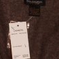 PHILOSOPHY DANE LEWIS CASHMERE V-NECK CARDIGAN SWEATER TIMBER BROWN L NWT $228
