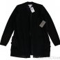 EXCLUSIVELY MISOOK BLACK KNIT OPEN-FRONT CARDIGAN SWEATER JACKET XS NEW NWT $398