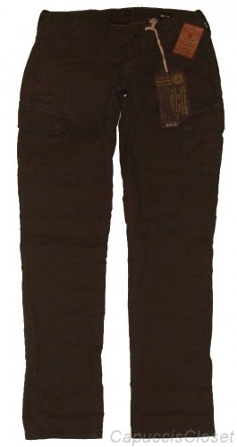 LUCKY BRAND JEANS MILITARY SURPLUS GREEN CROPPED CARGO CAPRIS PANTS SZ 00/24 NWT