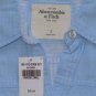 ABERCROMBIE & FITCH WOMENS FALLON LIGHT BLUE BUTTON DOWN OXFORD SHIRT S NEW NWT