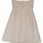 BANANA REPUBLIC WOMENS WHITE COTTON STRAPLESS EYELET SUN DRESS SZ 8 NEW NWT $130