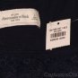 ABERCROMBIE & FITCH CHARISSA NAVY BLUE TIERED RUFFLE LACE T-SHIRT TEE TOP L NWT