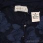 ABERCROMBIE & FITCH BELLA NAVY CHIFFON FLOWER LACE EMBELLISHED TOP SHIRT L NWT